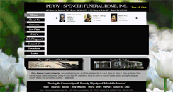 Desktop Screenshot of perryspencerfuneralhome.com
